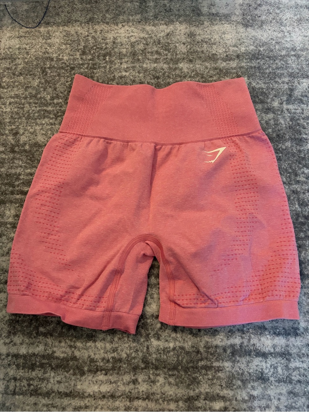 Gymshark Seamless High-Waist Bike Shorts in Coral Pink